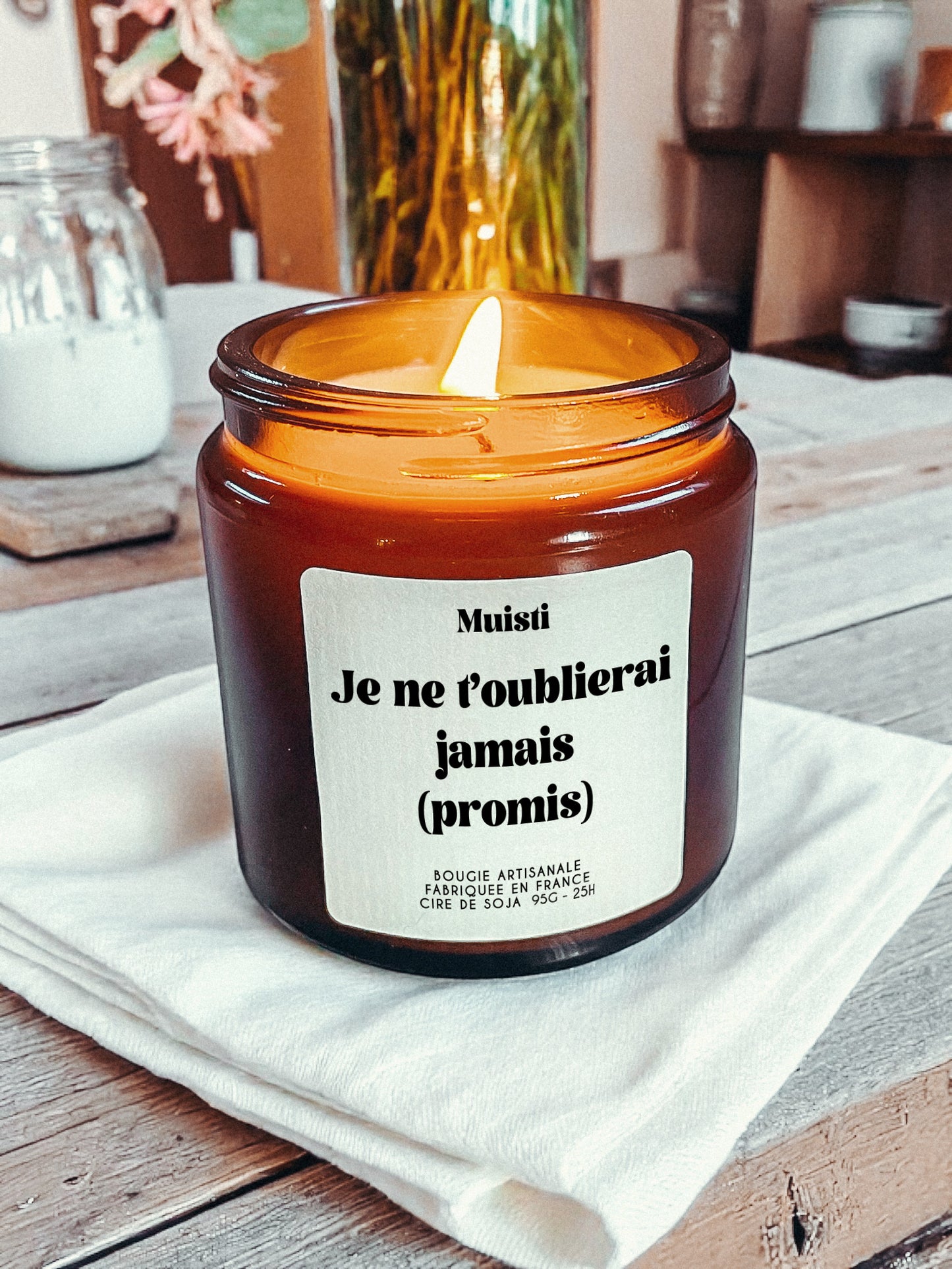 Bougie Parfumée - Je t'oublierai jamais (promis)