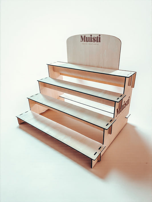 Présentoir bougies en bois Muisti
